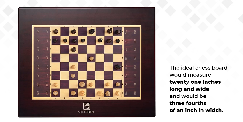 Chess board dimensions