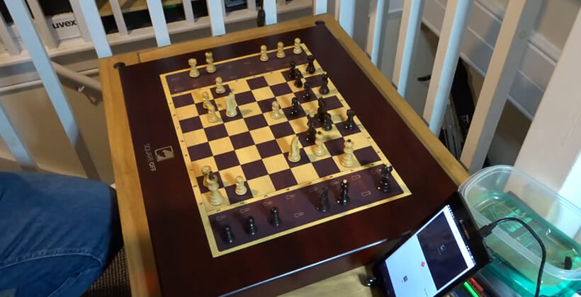 Square off Grand Kingdom Chess Set Innovative AI Electric