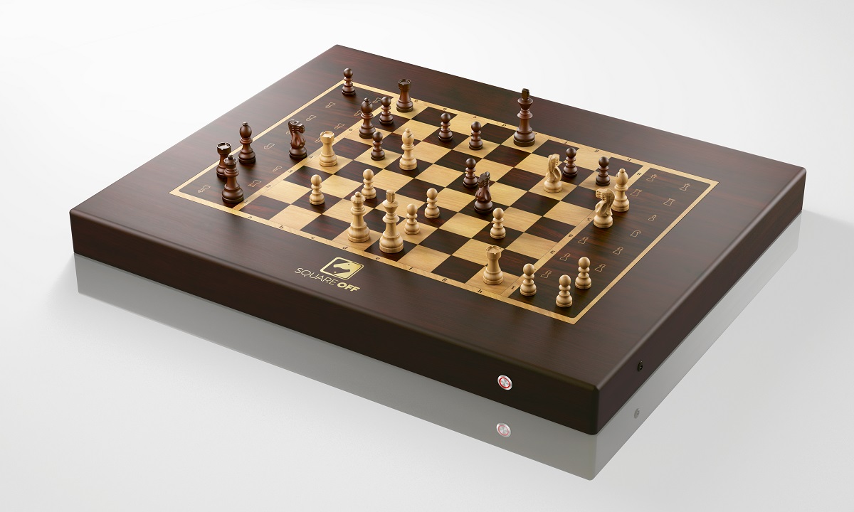 AI-enabled chess set moves virtual opponents on a real board